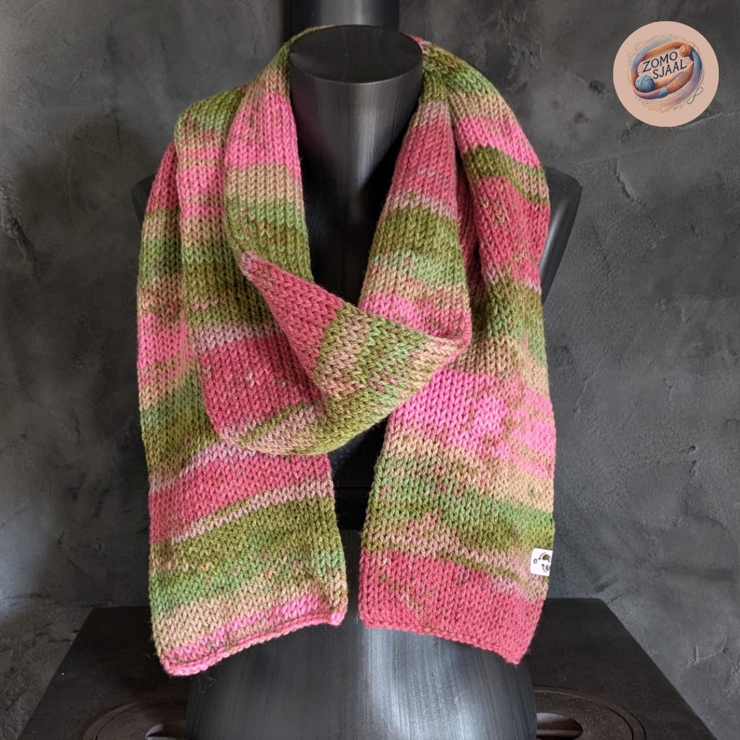 Handgebreide Sjaal van Acryl - "ZoMoFrobby"