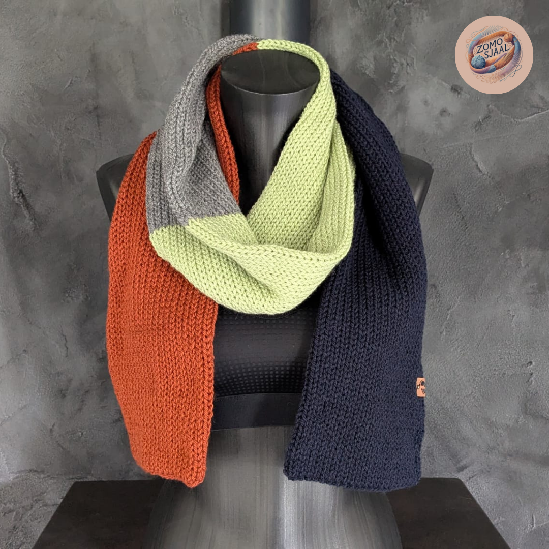 Handgebreide Sjaal van Acryl - "ZoMoDrabo"