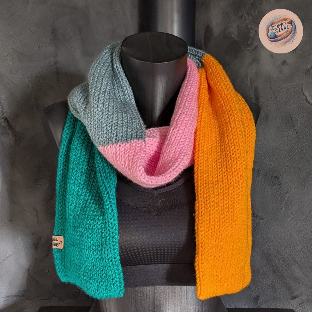 Handgebreide Sjaal van Acryl - "ZoMoKlybe"