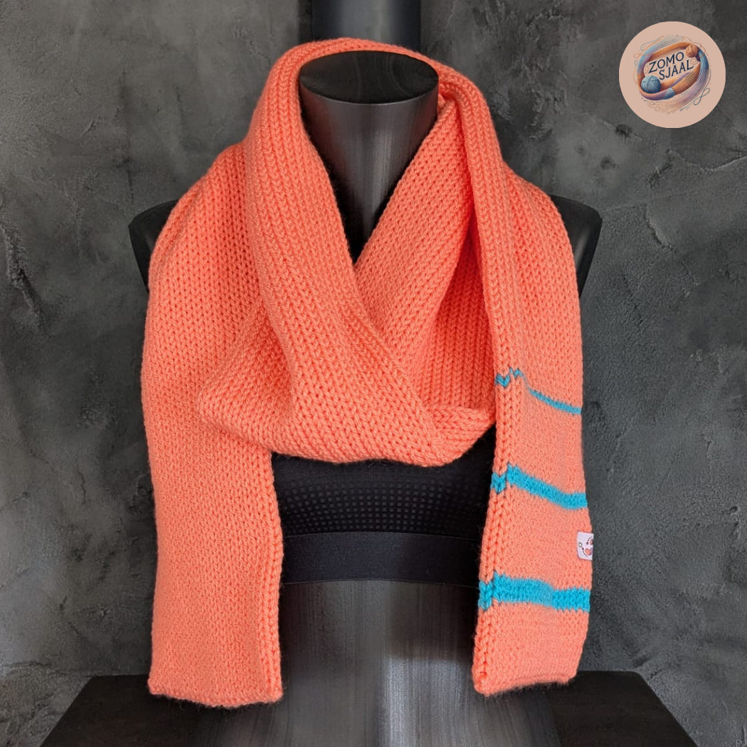 Handgebreide Sjaal van Acryl - "ZoMoPlorky"