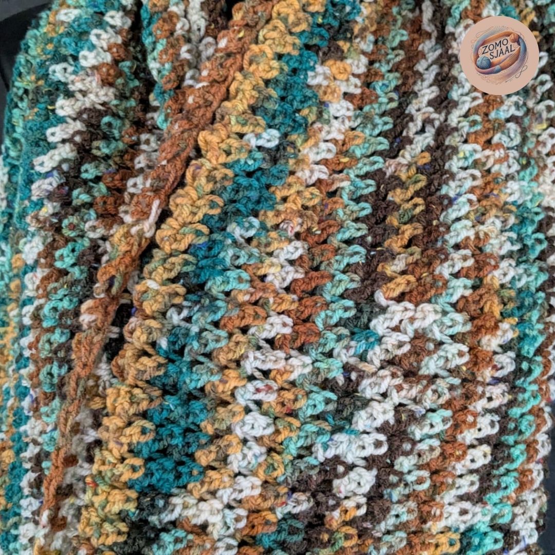 Handgemaakte Gehaakte Infinity Sjaal van Acryl - "ZoMoPlurm"