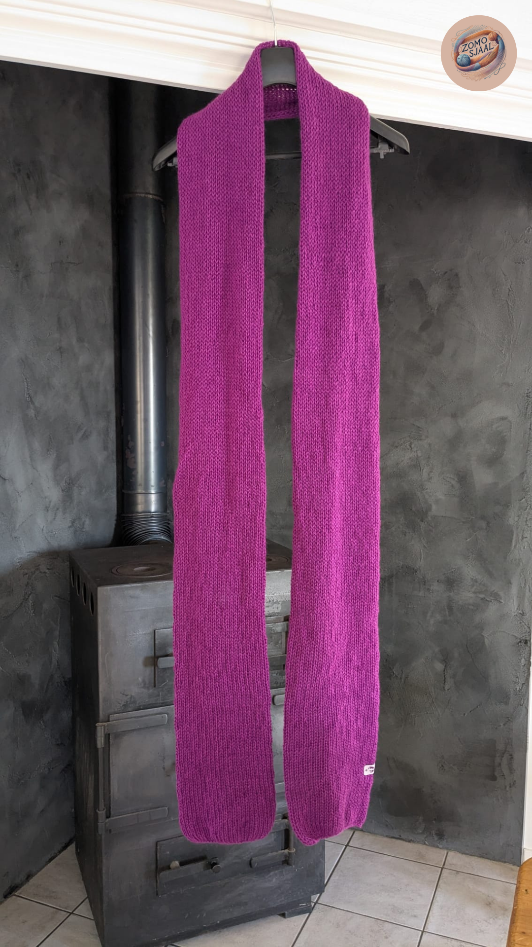 Handgebreide XL Sjaal van Acryl - "ZoMoQuibix"