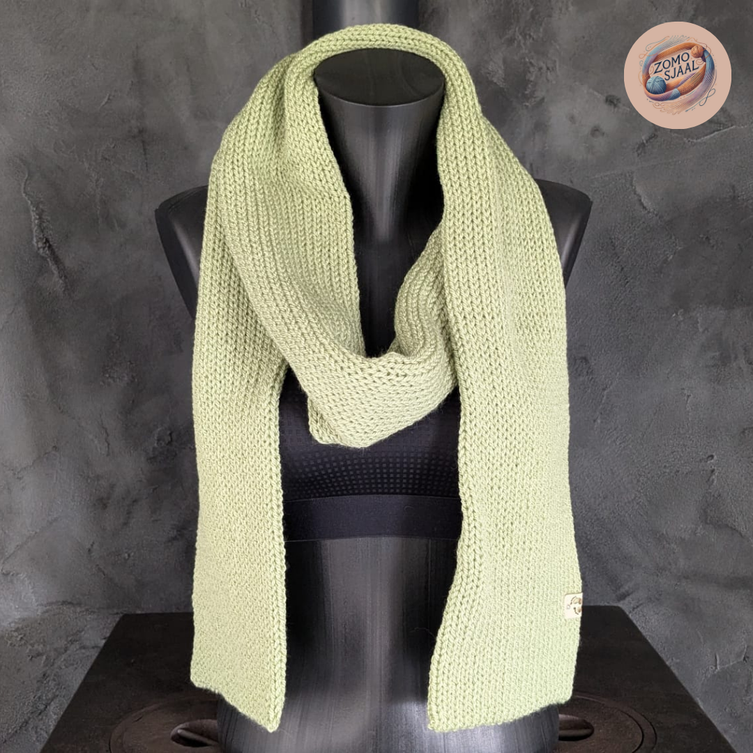 Handgebreide Sjaal van Acryl - "ZoMoSnubby"
