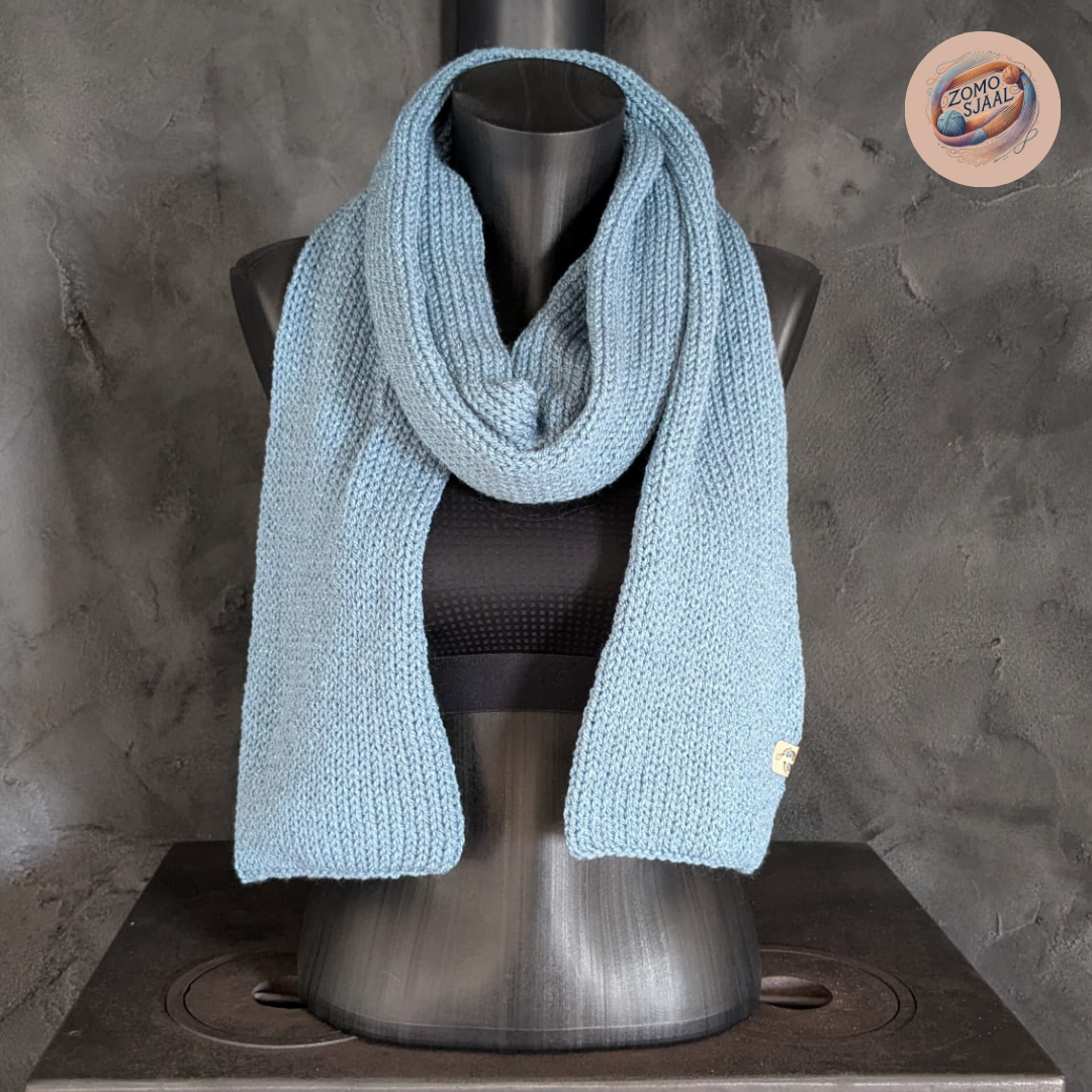 Handgebreide Sjaal van Acryl en Polyester - "ZoMoWuzzle"