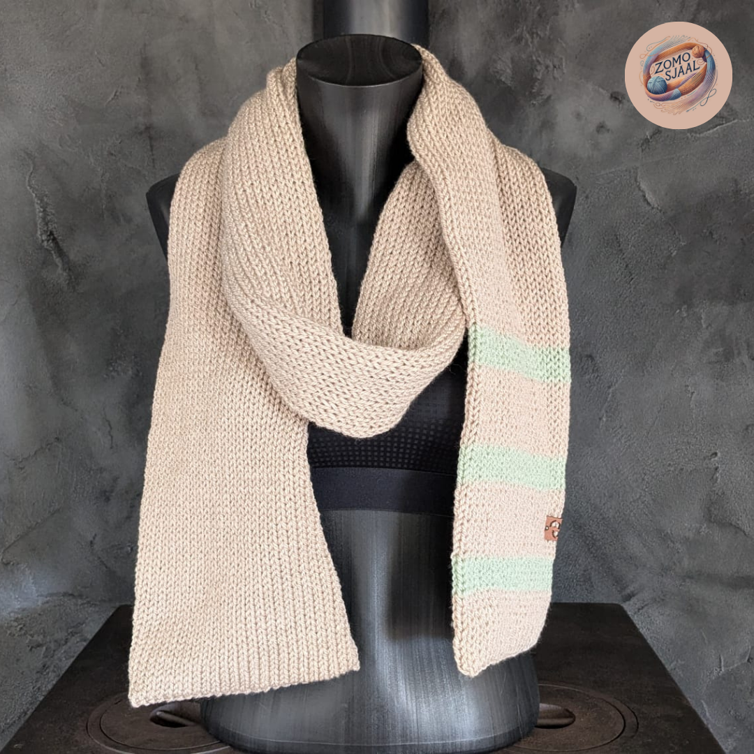 Handgebreide Sjaal van Acryl - "ZoMoZizzup"