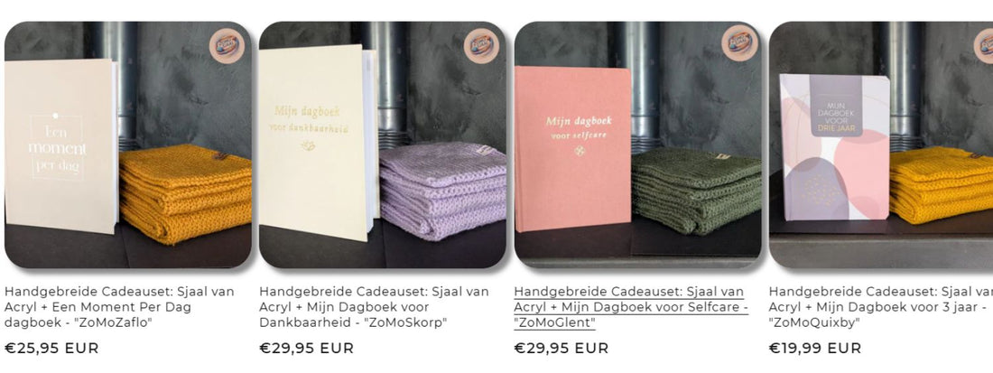 Dagboek & handgemaakte sjaal: zelfzorg en zelfliefde in rouw