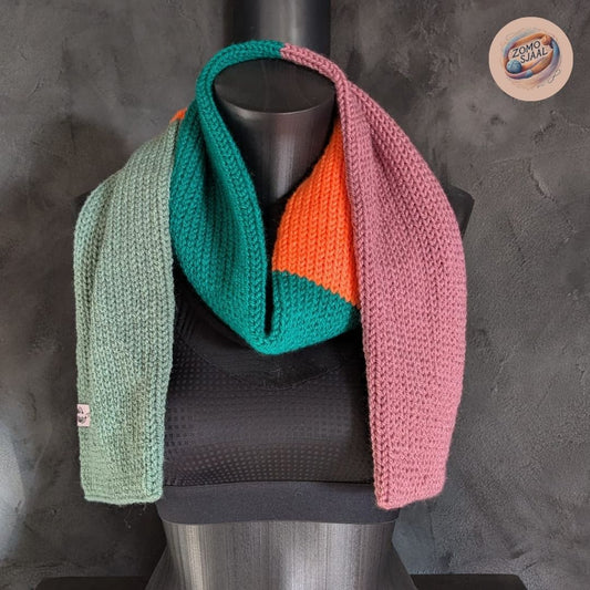 Handgebreide Sjaal van Acryl - "ZoMoBlenv"