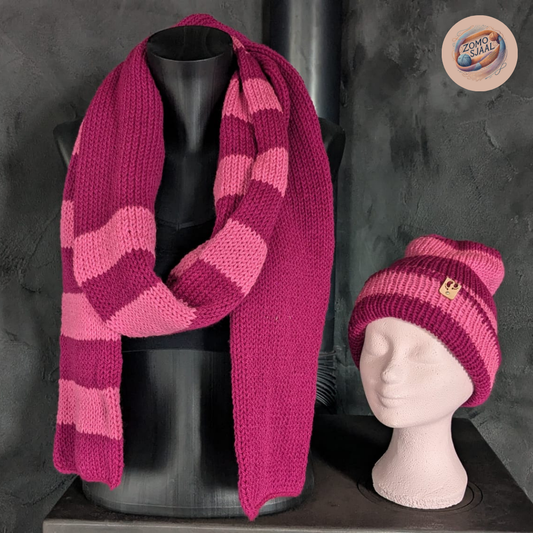 Handgebreide Cadeauset Sjaal & Muts van Acryl ZoMoDrubby