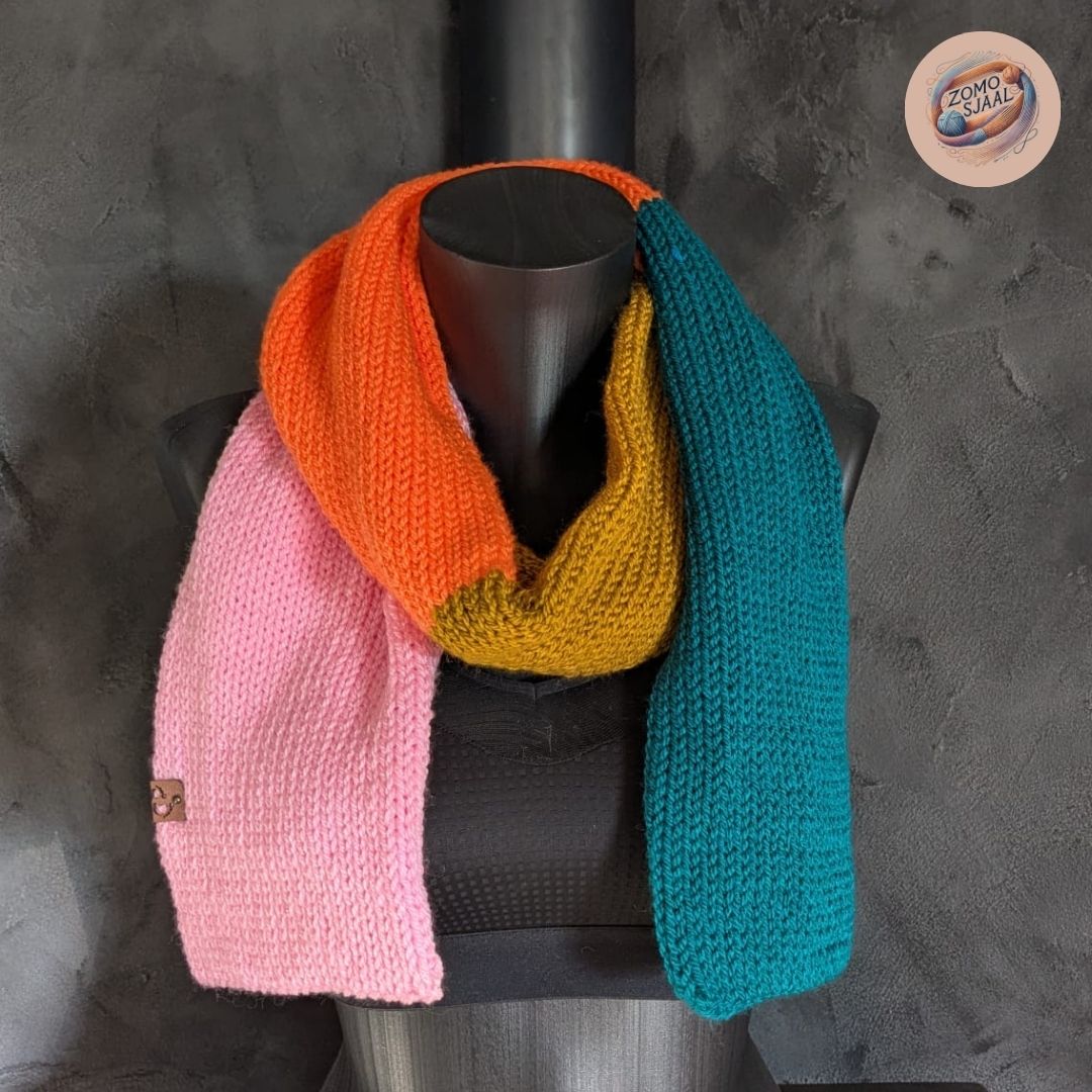 Handgebreide Sjaal van Acryl - "ZoMoRexta"