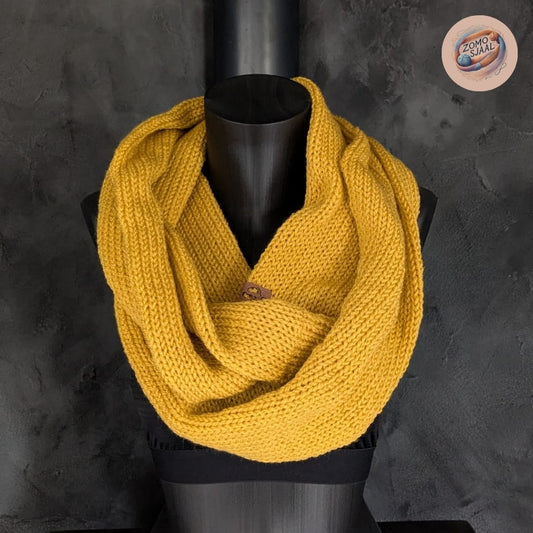 Handgebreide Infinity Sjaal van Acryl - "ZoMoToto"