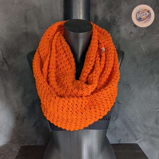 Handgemaakte Gehaakte Infinity Sjaal van Acryl - "ZoMoVokti"