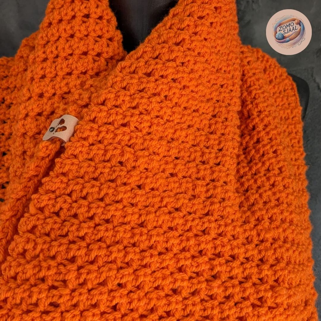 Handgemaakte Gehaakte Infinity Sjaal van Acryl - "ZoMoVokti"